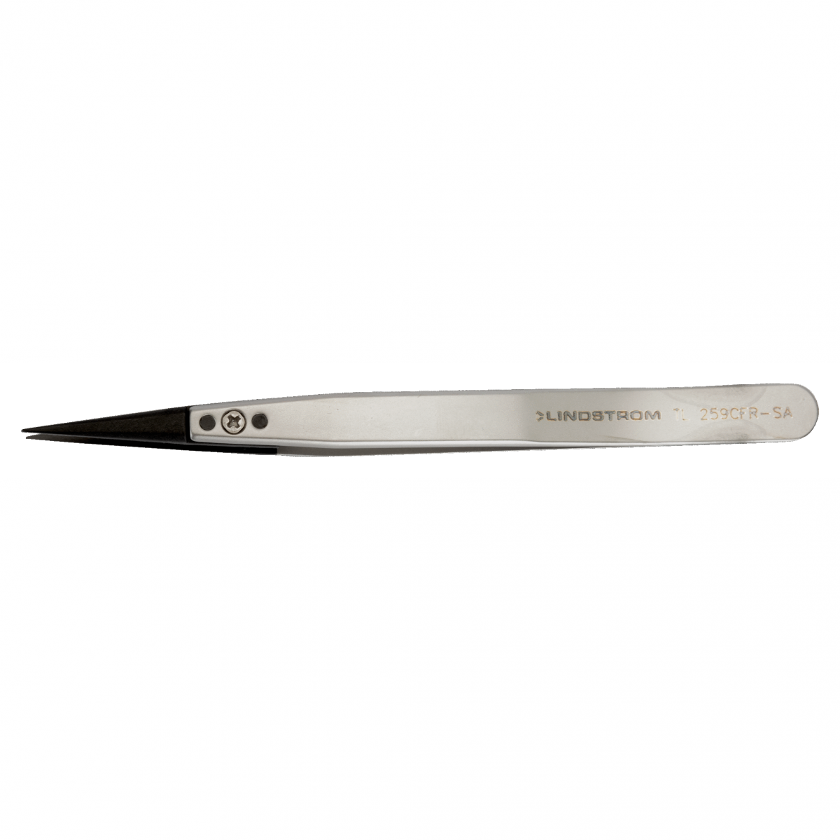 Lindström 碳纖維塑膠可更換尖端 ESD 安全鑷子 259CFR 型，具有精細、尖頭和堅固的尖端 TL259CFR-SA - 商品圖 2